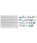 STAMPO SILICONE ALPHABET CURSIVE