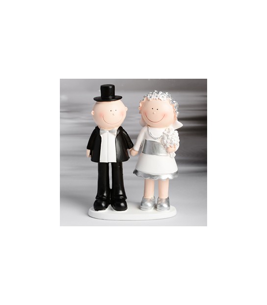 Decorazioni dolci cake topper per torte 25 anniversario sposini