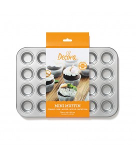 PIASTRA MINI MUFFIN ANTIADERENTE 24 CAVITA'