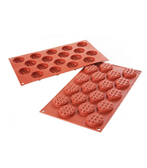 STAMPO SILICONE MINI WAFFEL ROTONDO