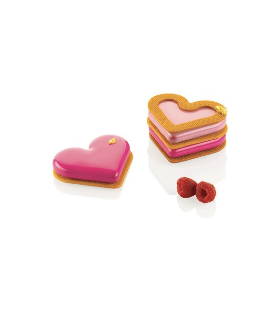 MINI LOVE STORY - SILICONE MOULD N.8 80X66 H 12 MM + CUTTER