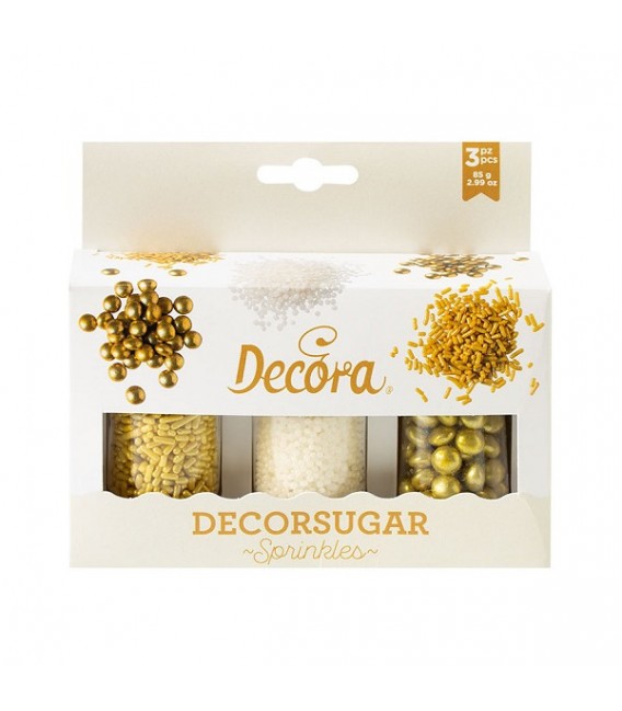 SET DECOR MIX ARGENTO E ORO